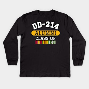 DD-214 Alumni Class of Vietnam Veteran Pride Kids Long Sleeve T-Shirt